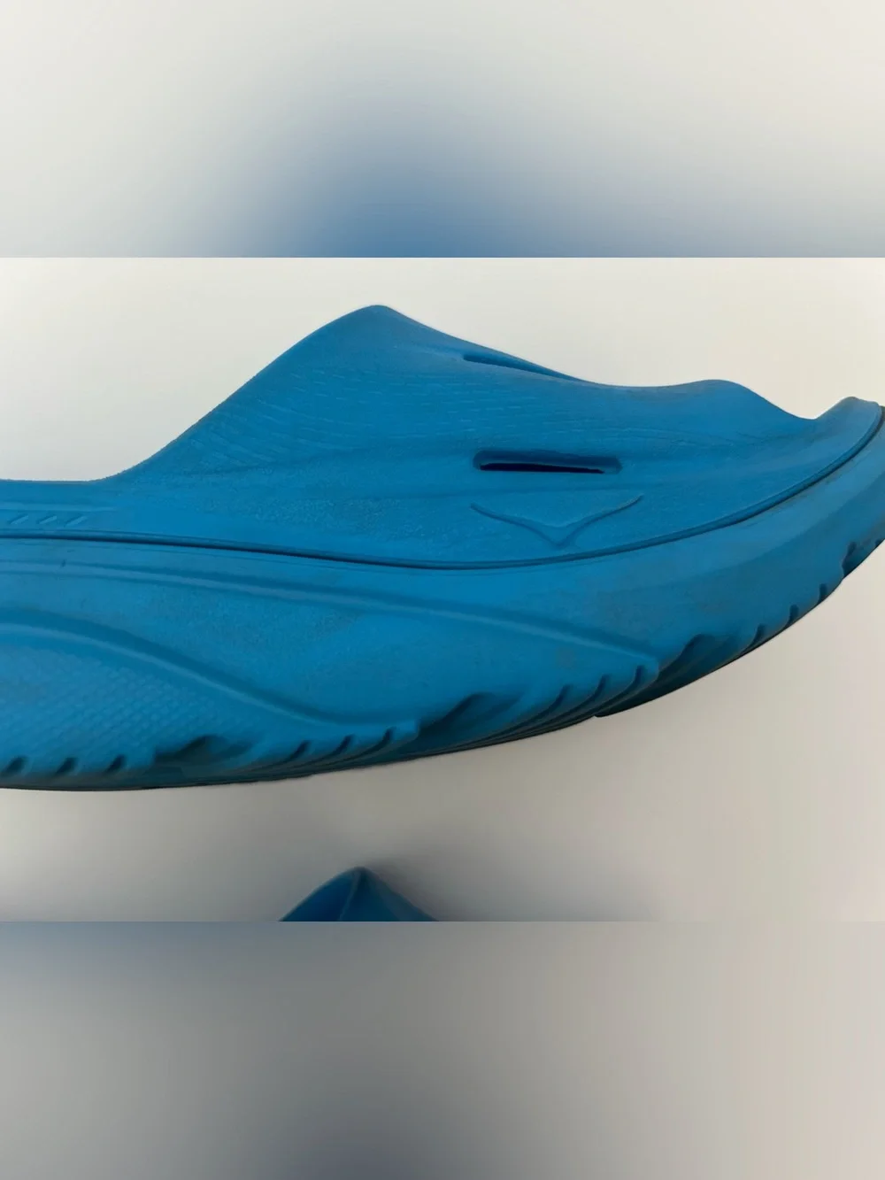 Hoka Ora Recovery Slide Youth Size 6 Blue Sandals Shoes Slip On Summer Pool $60